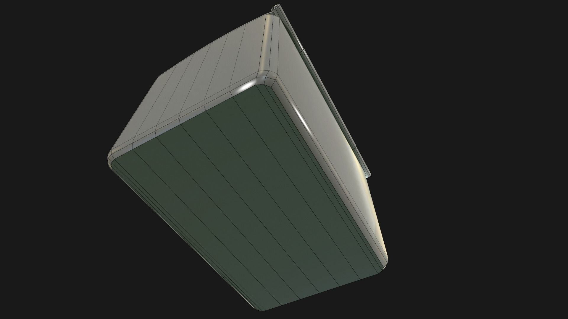 Chest ornate fireplace cover Low-poly 3D model_11