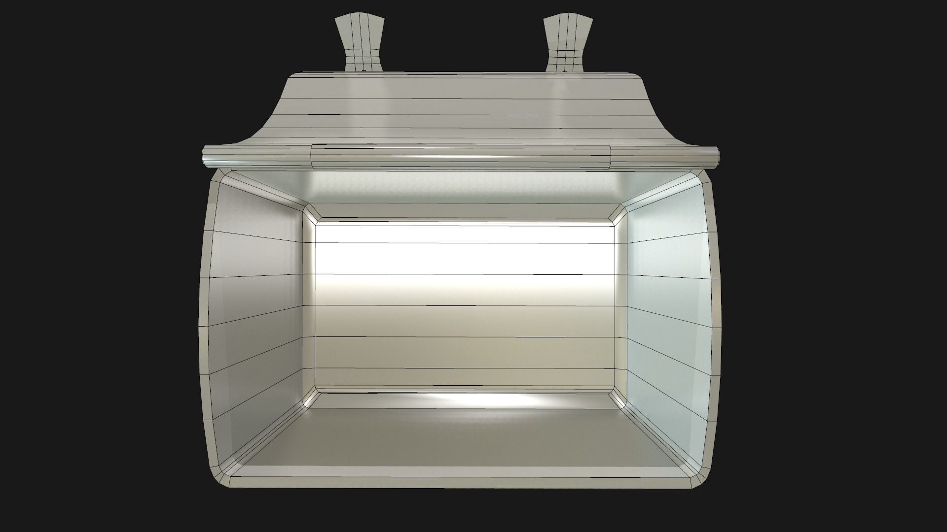 Chest ornate fireplace cover Low-poly 3D model_14