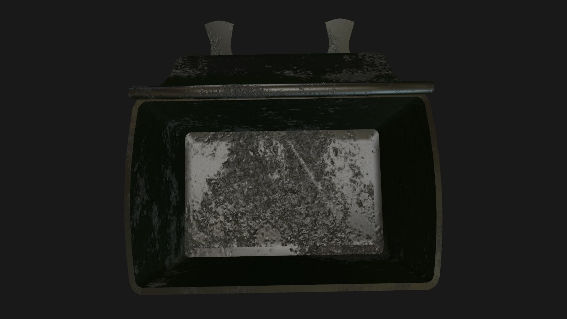 Chest ornate fireplace cover Low-poly 3D model_5