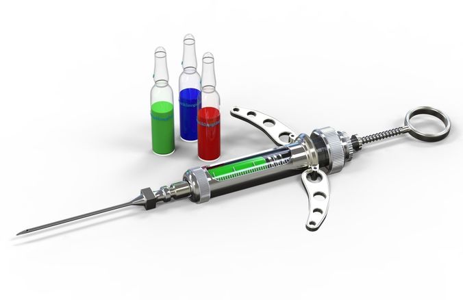 Syringe 3d model injection 3D model