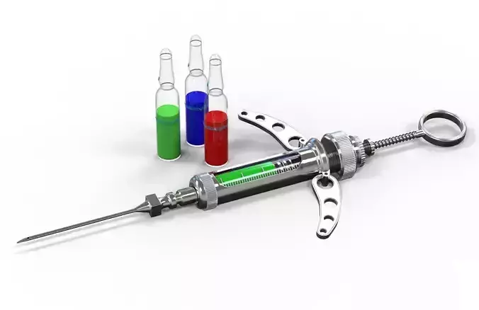 Syringe 3d model injection 3D model