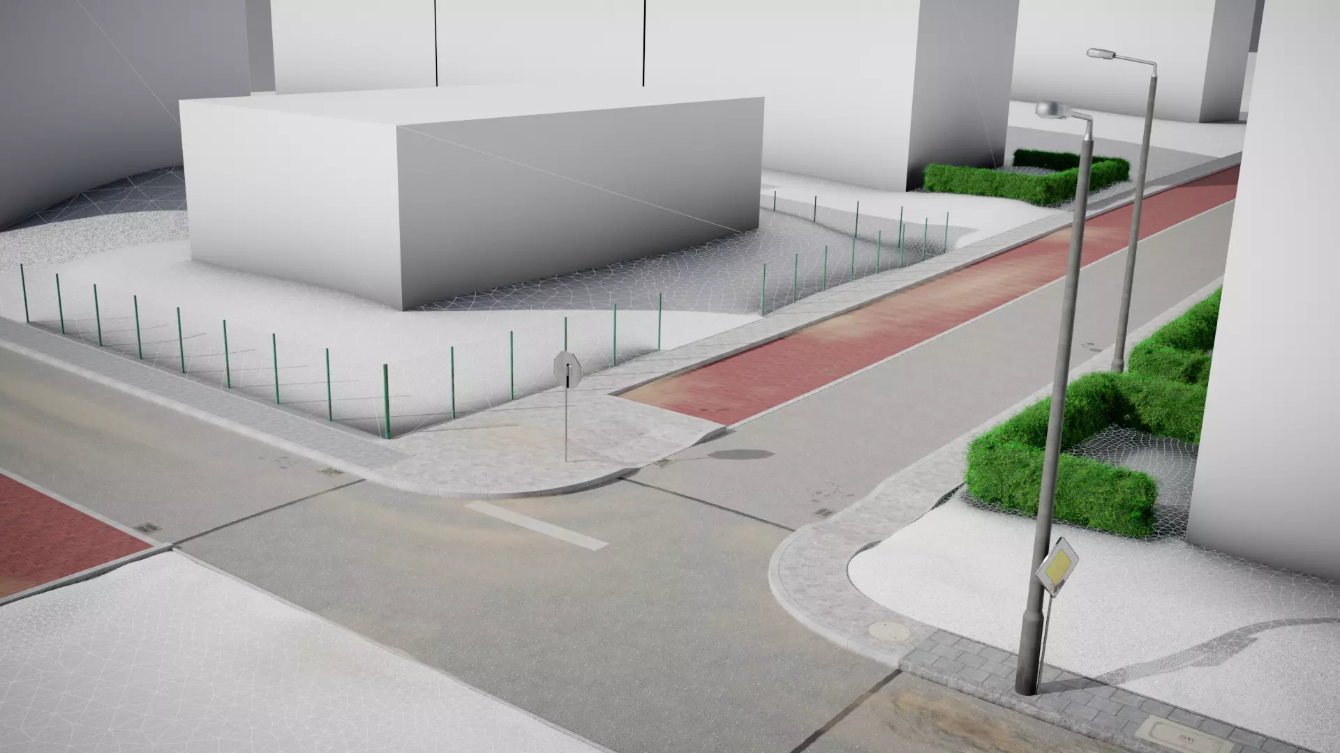 EXTERIOR - Modular Environment Pack Free low-poly 3D model