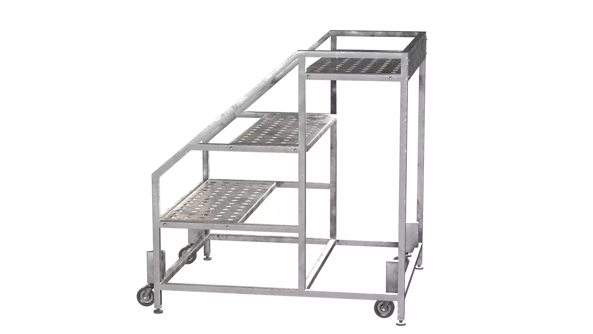 Ladder Wheeled Low-poly 3D model