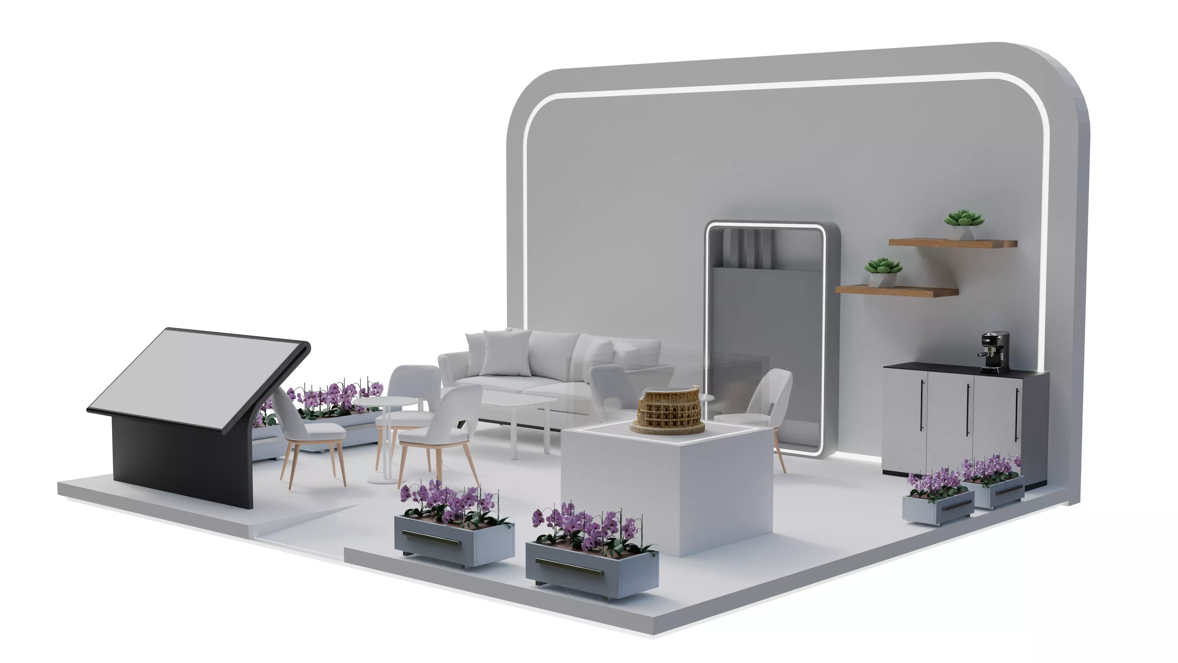Exhibition and Trade Show Booth 3D model