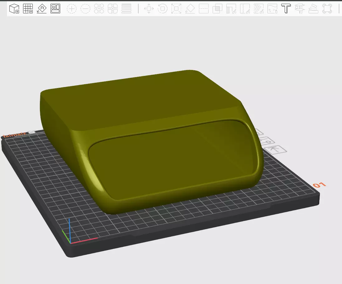 Renault Kangoo Overhead Rearview Mirror Small Storage Pocket 3D model