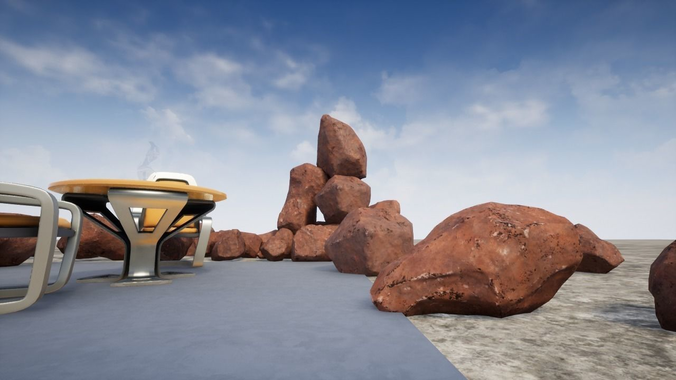 Stone Pack Low-poly 3D model