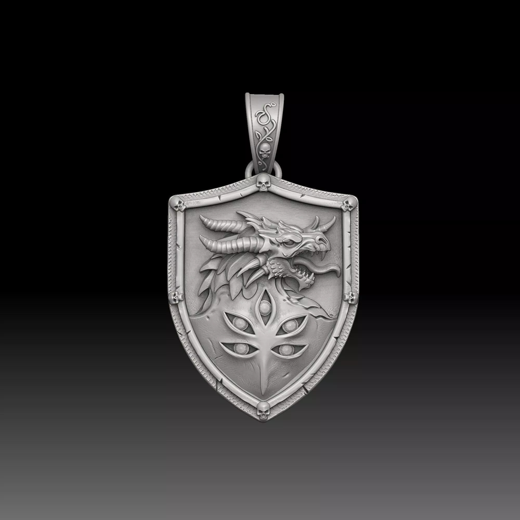Battle Banner Emblems- one inch pendant 3D print model