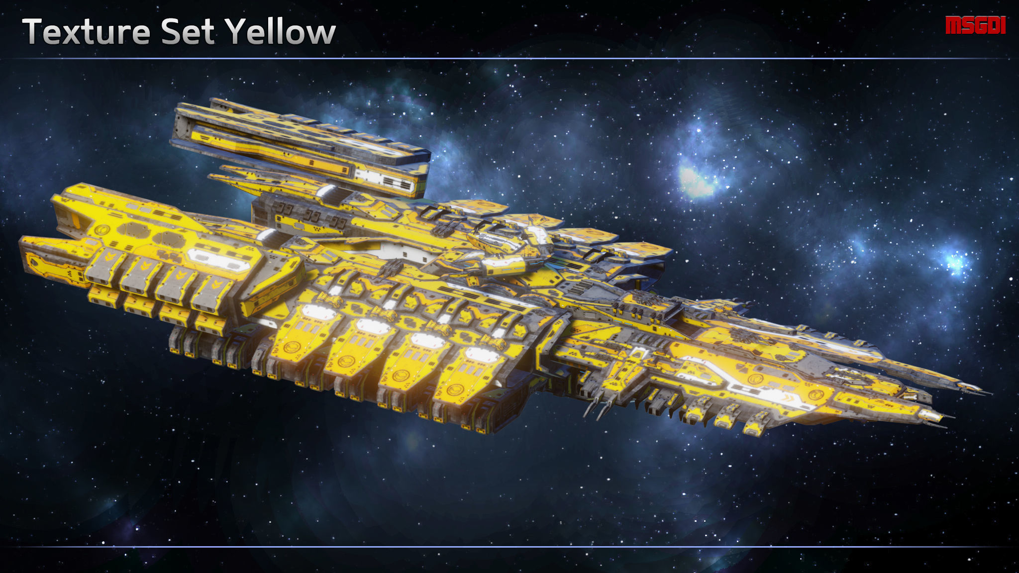 Spaceship Dreadnought Imperator Low-poly 3D model_13