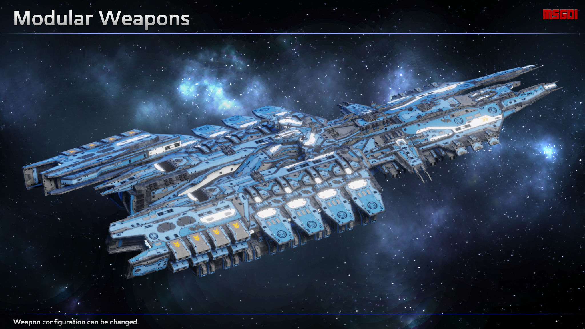 Spaceship Dreadnought Imperator Low-poly 3D model_5