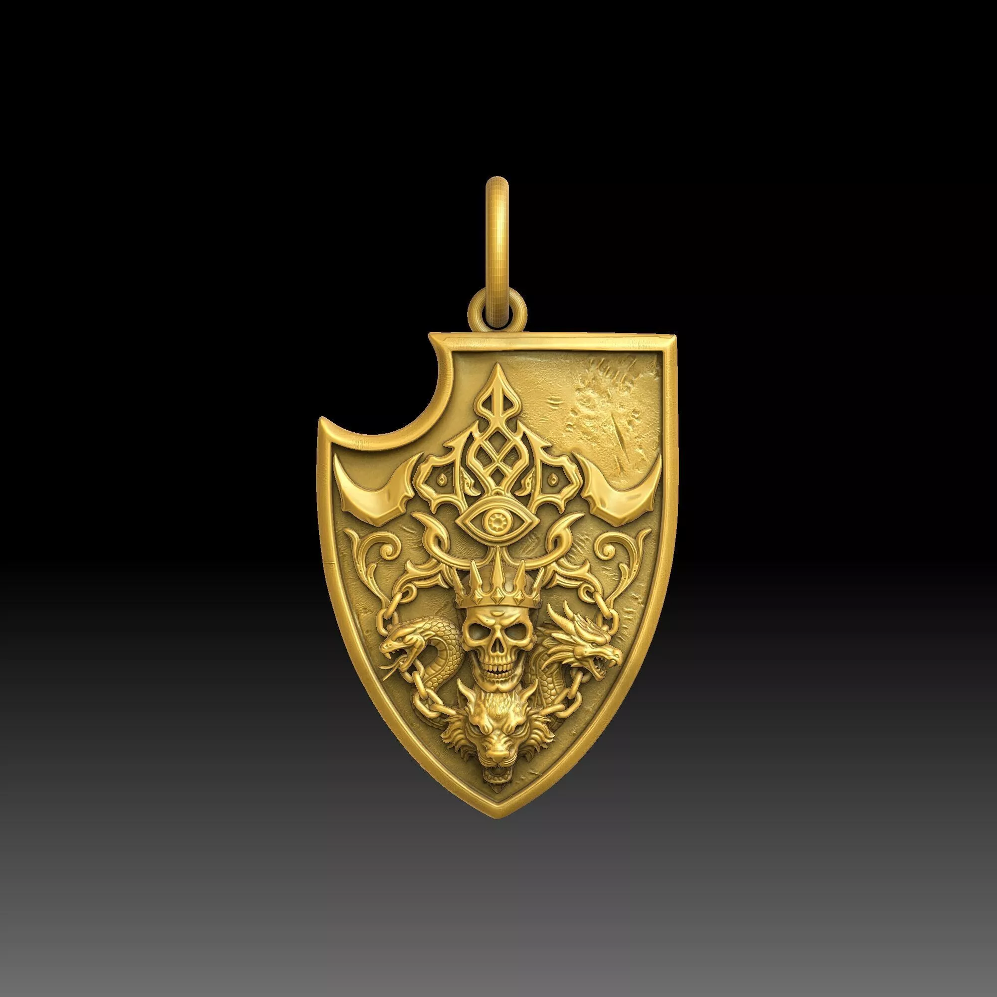 Battle Banner Emblems- one inch pendant 3D print model
