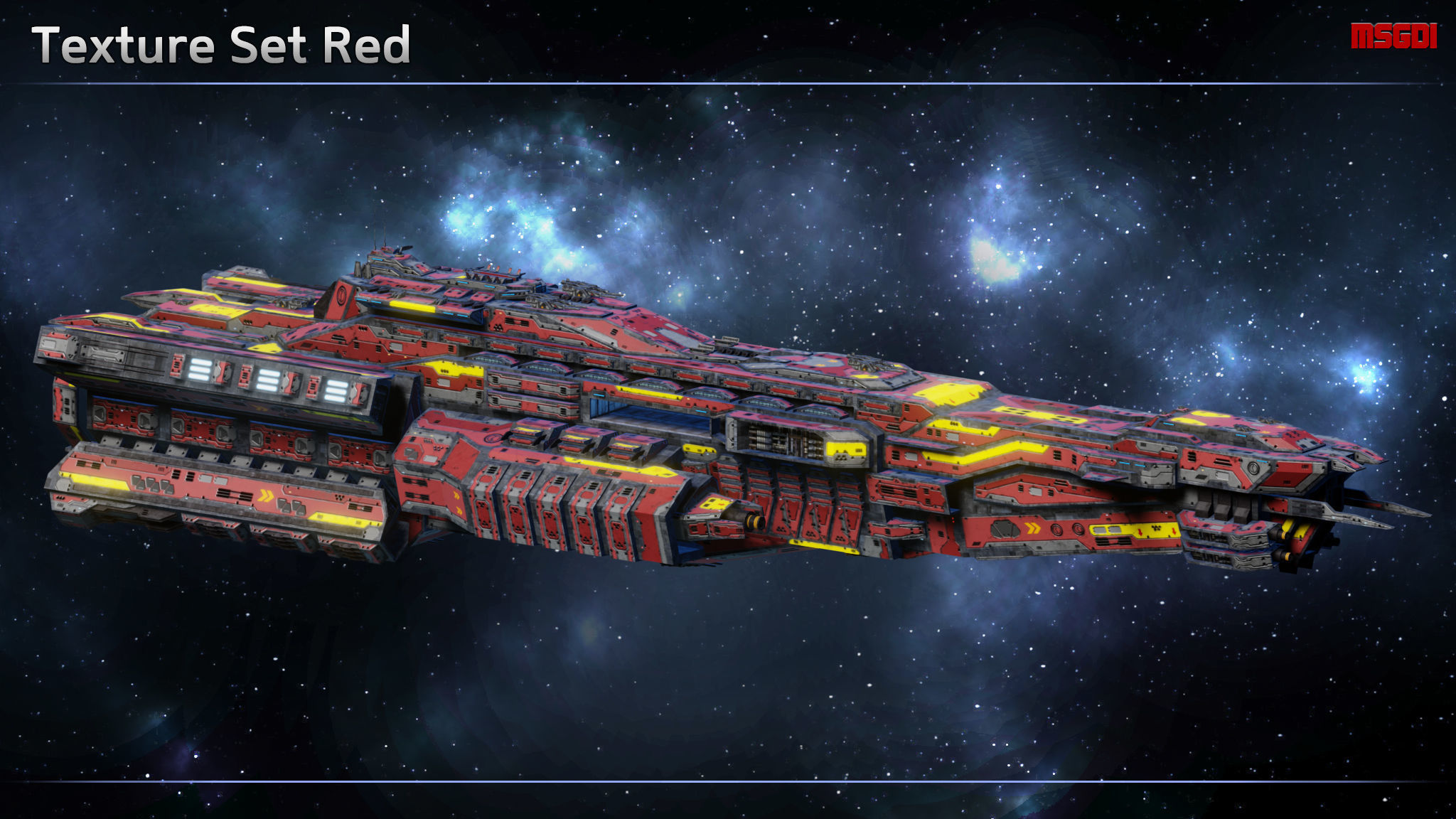 Spaceship Dreadnought Nemesis Low-poly 3D model_11