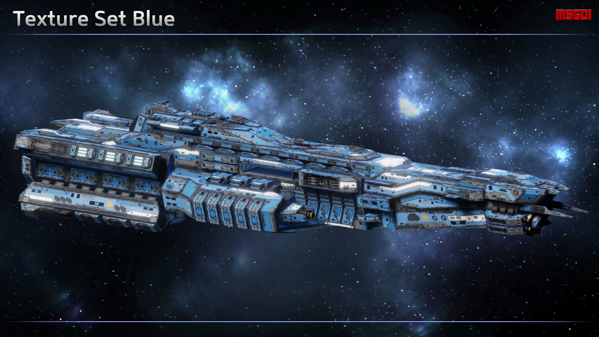 Spaceship Dreadnought Nemesis Low-poly 3D model_8