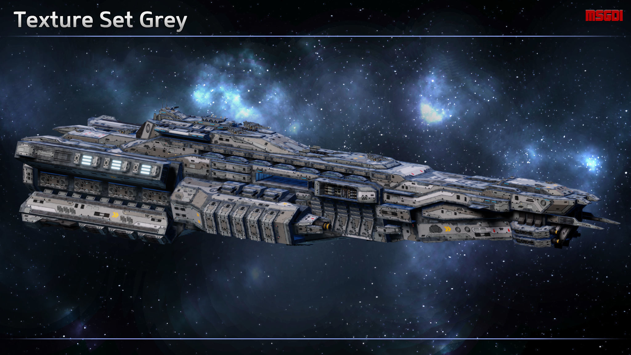 Spaceship Dreadnought Nemesis Low-poly 3D model_10