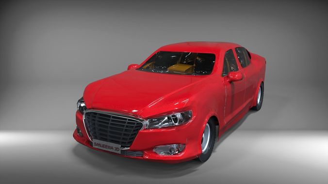 mazda car Free low-poly 3D model