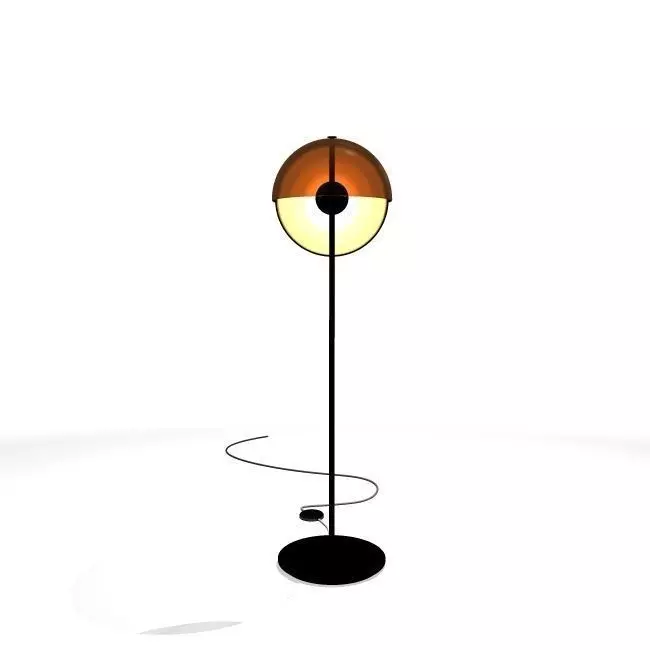theia floor lamp orange 3D model