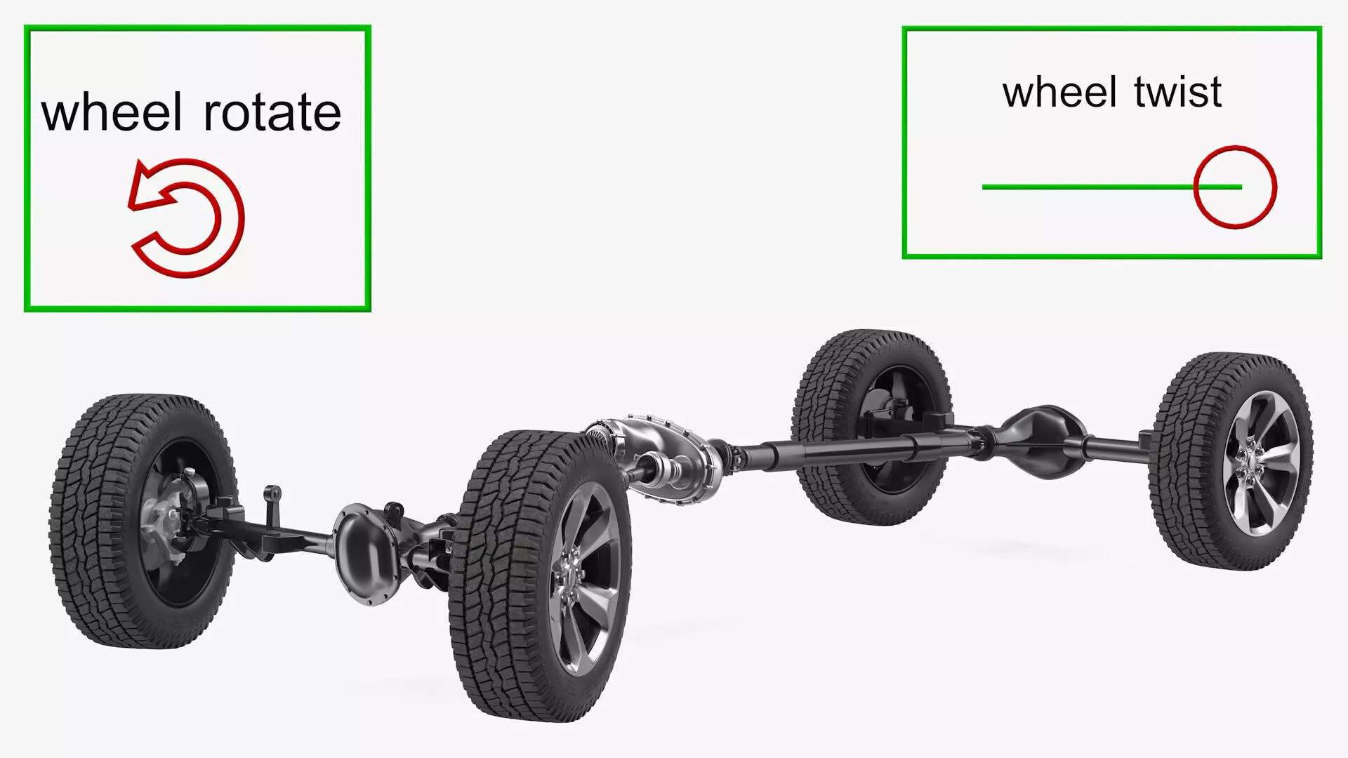 4x4 Chassis Rigged 3D model