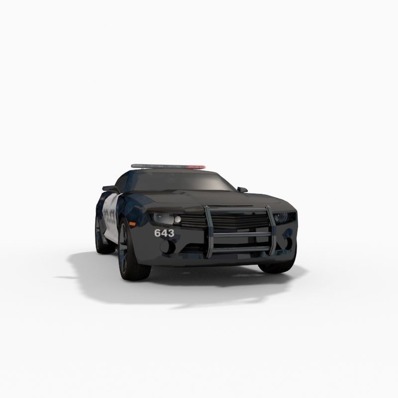 Barricade decepticon transformer - 3d animated model 3D model_6