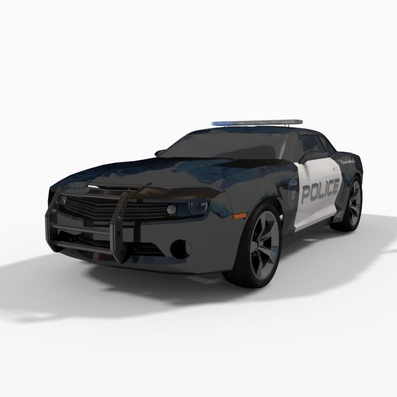 Barricade decepticon transformer - 3d animated model 3D model_10
