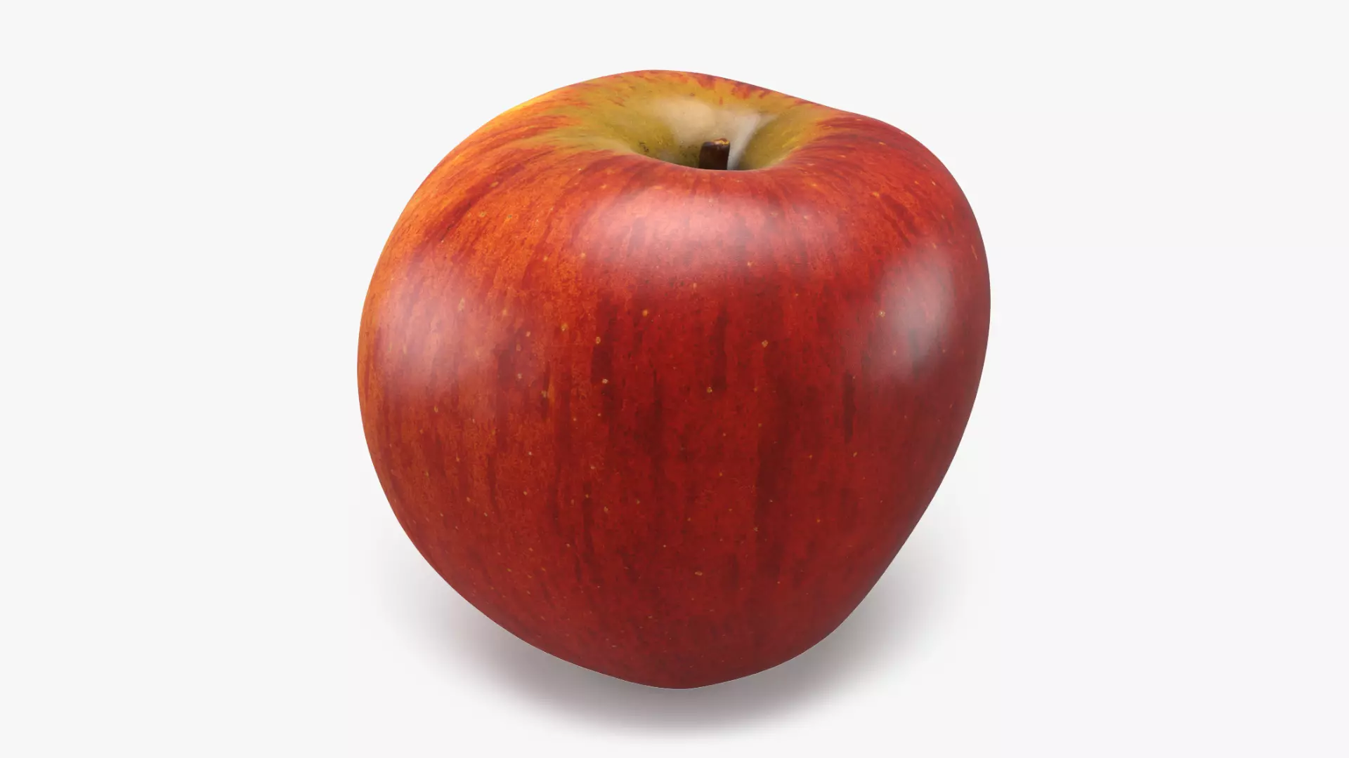 Whole Apple Low-poly 3D model