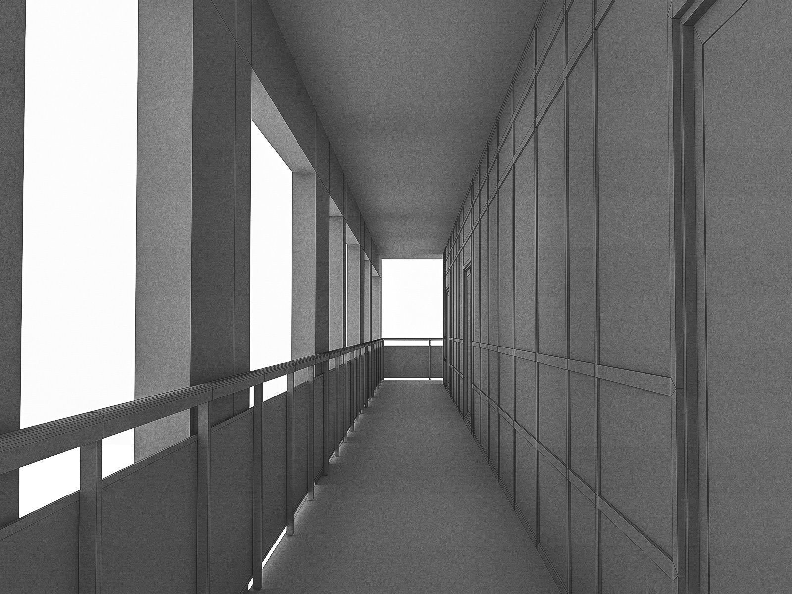 Twin Towers Collection Low-poly 3D model_31