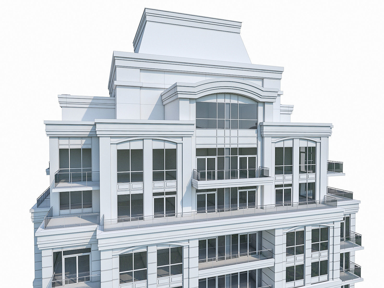 Twin Towers Collection Low-poly 3D model_62