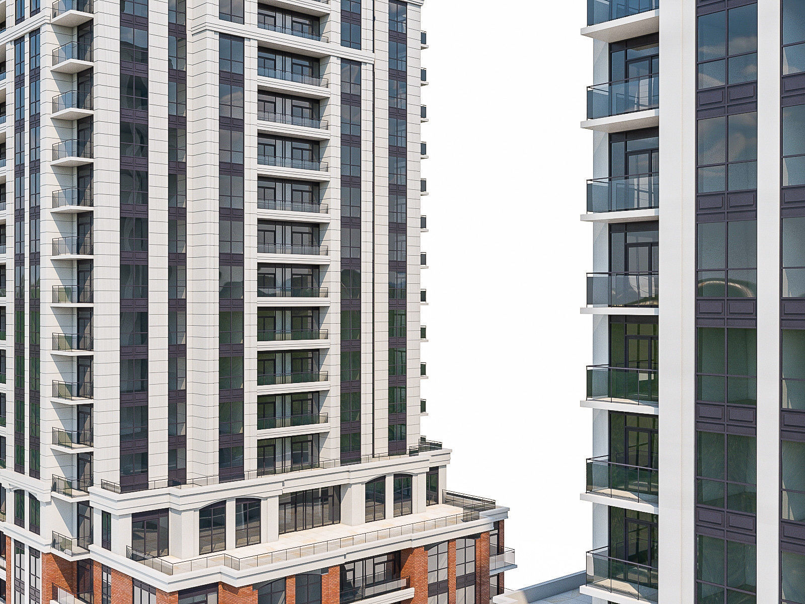 Twin Towers Collection Low-poly 3D model_54