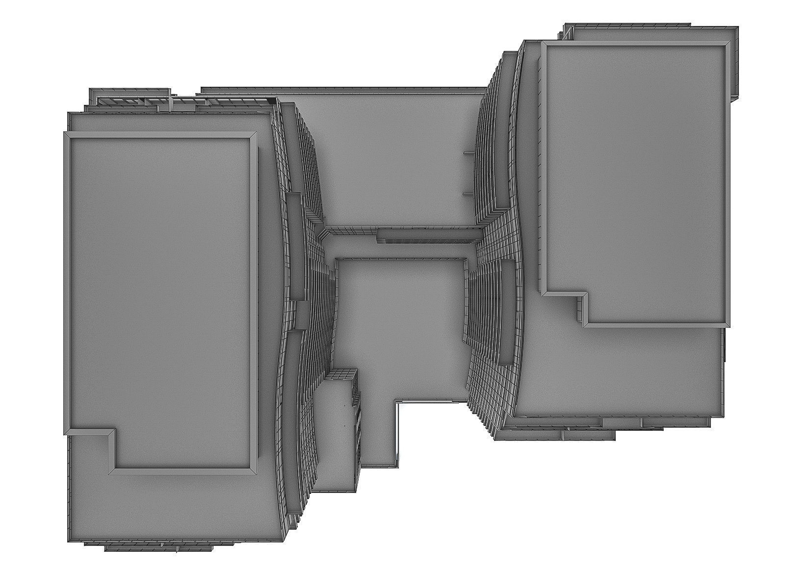 Twin Towers Collection Low-poly 3D model_26