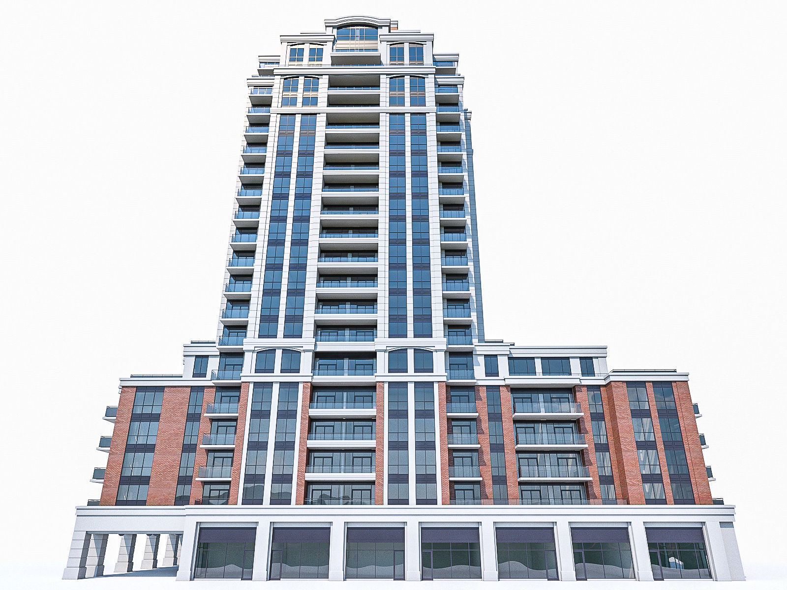 Twin Towers Collection Low-poly 3D model_53