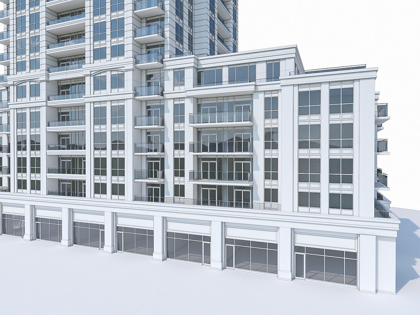 Twin Towers Collection Low-poly 3D model_69