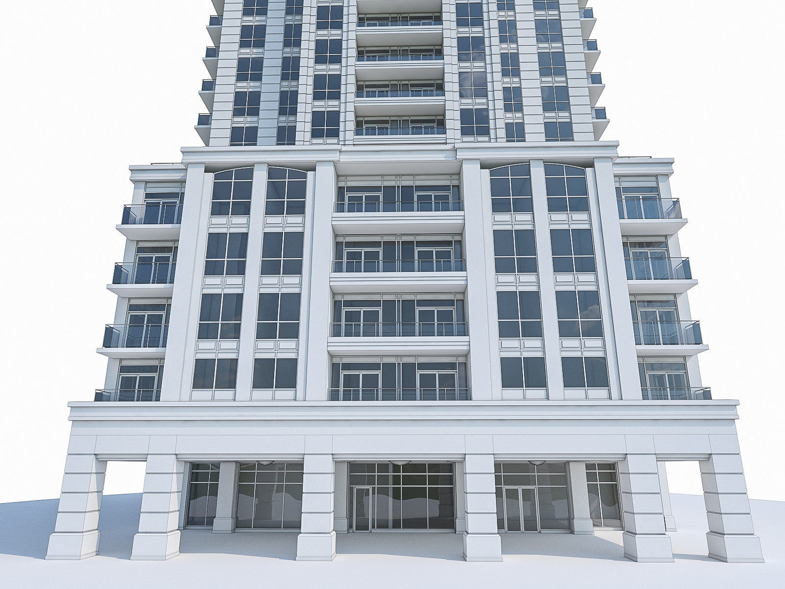 Twin Towers Collection Low-poly 3D model_67