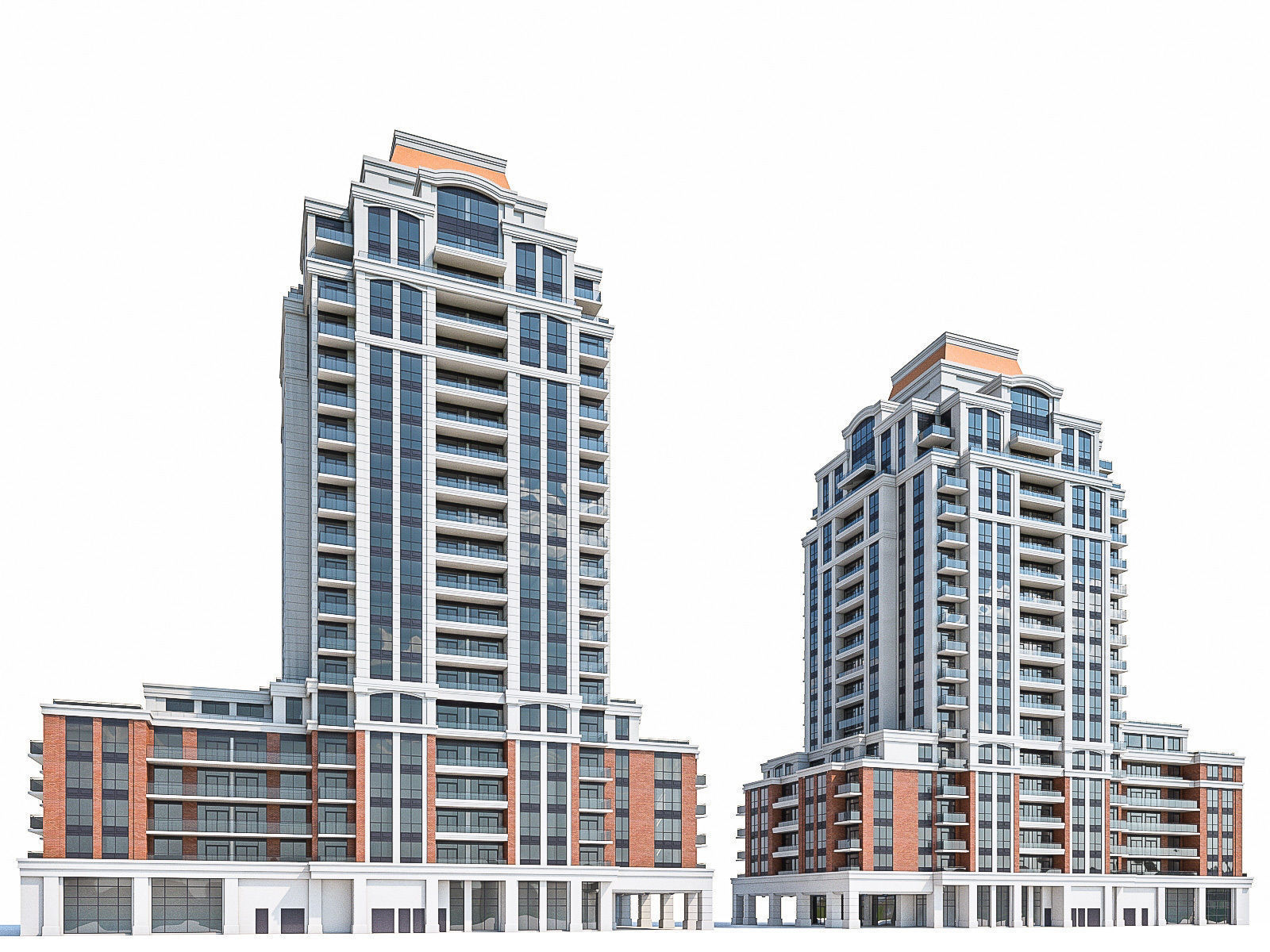 Twin Towers Collection Low-poly 3D model_49