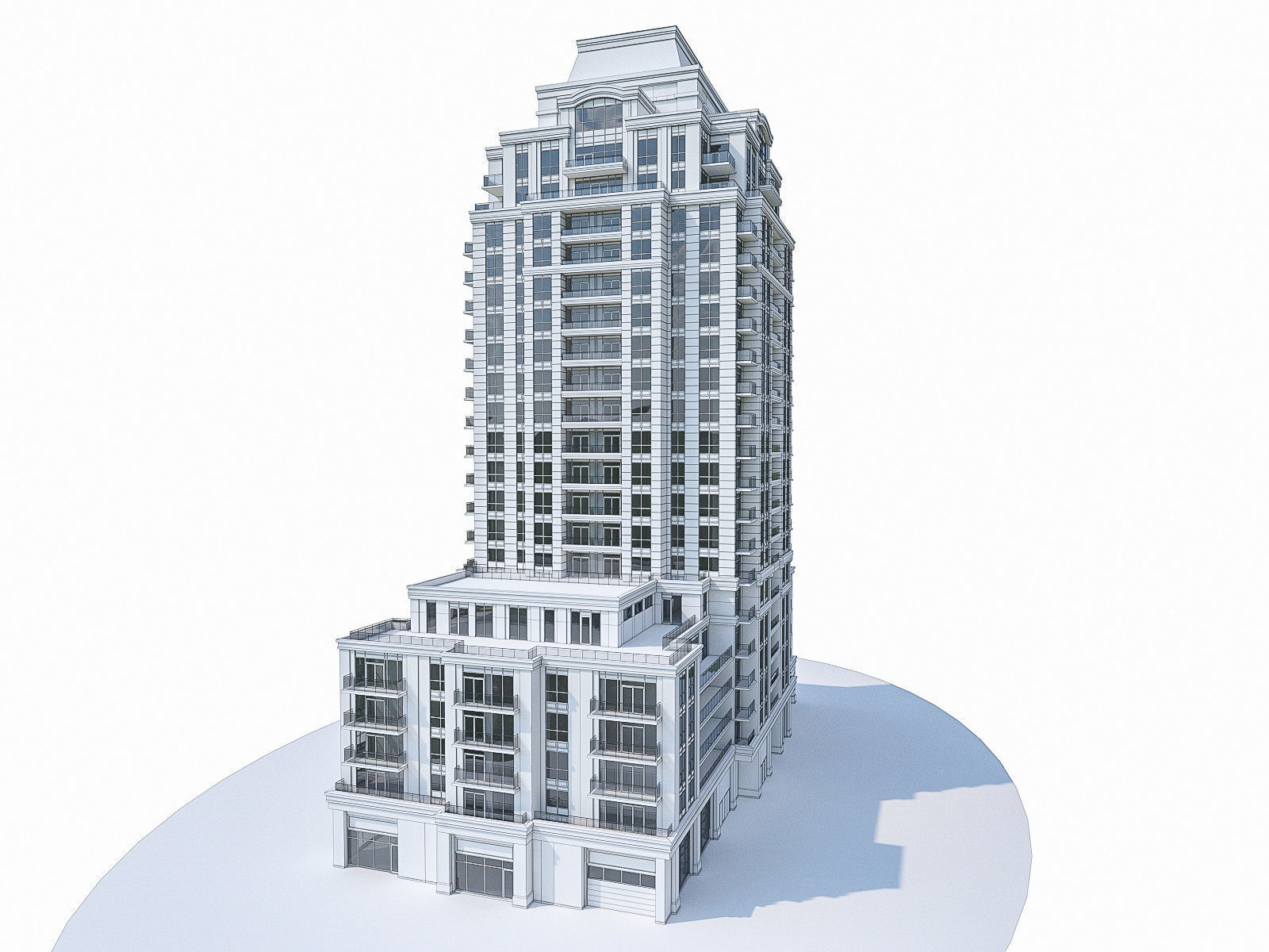 Twin Towers Collection Low-poly 3D model_64