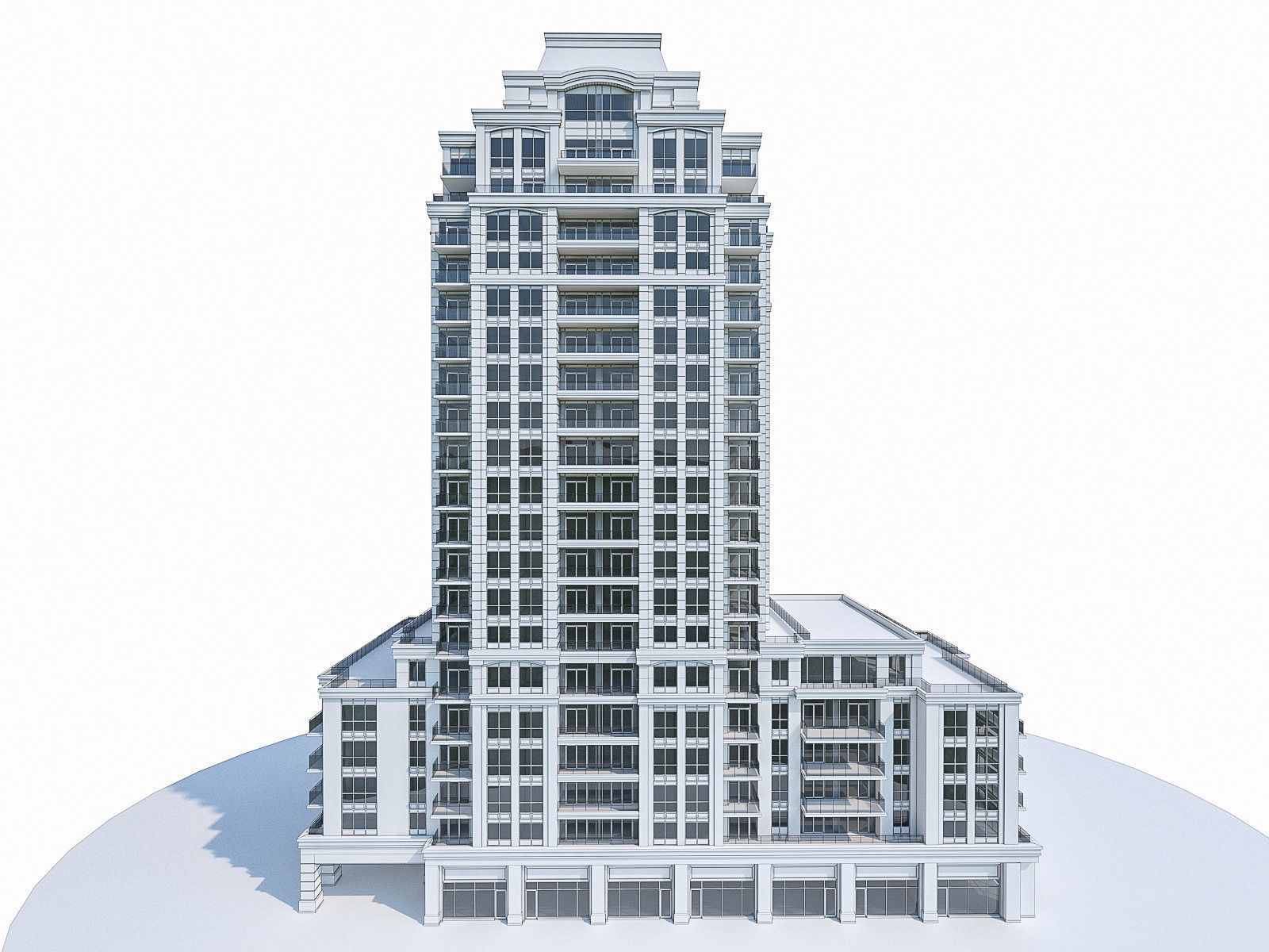 Twin Towers Collection Low-poly 3D model_61
