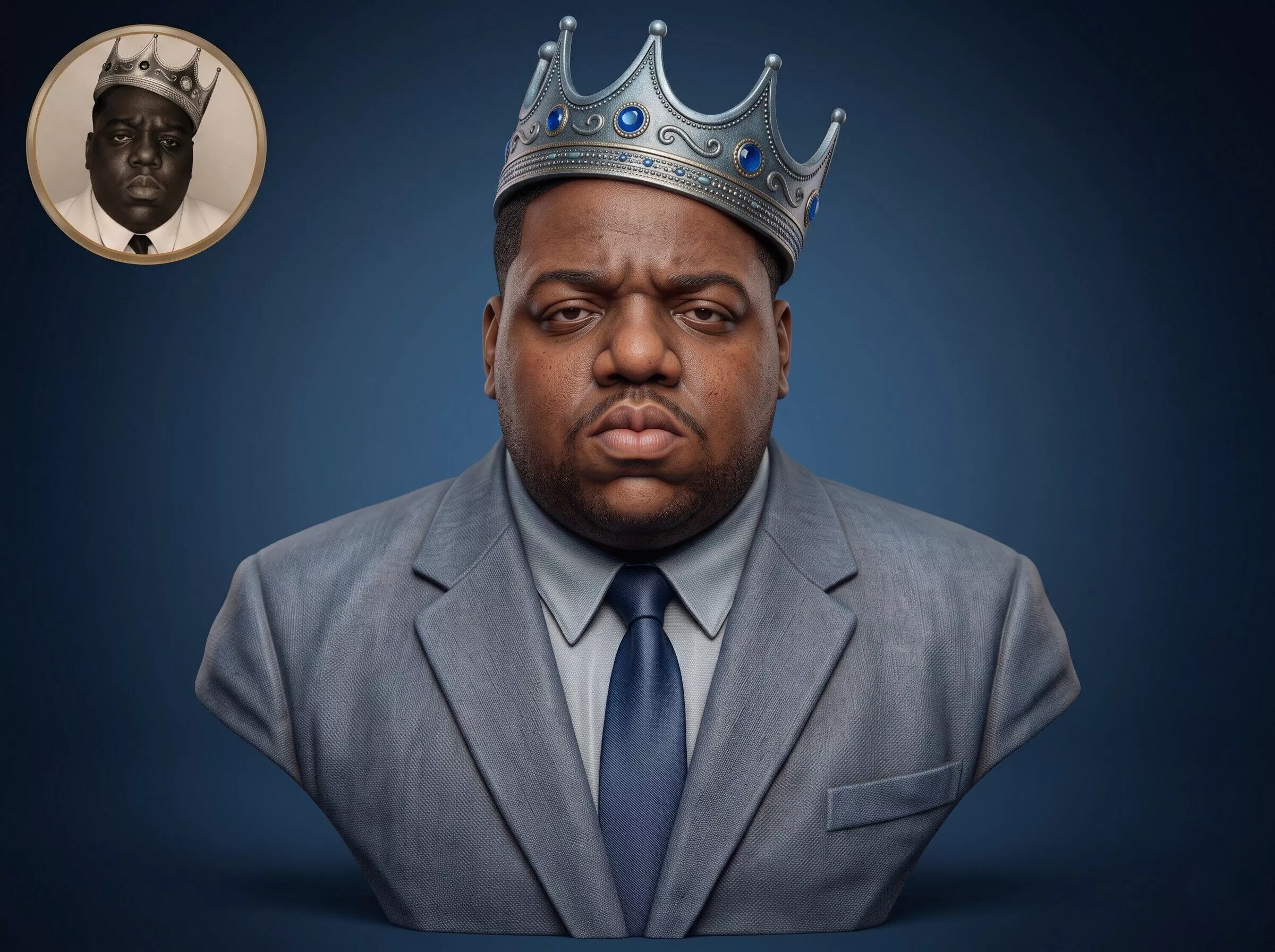 The Notorious BIG 3D Printable Bust 3D print model
