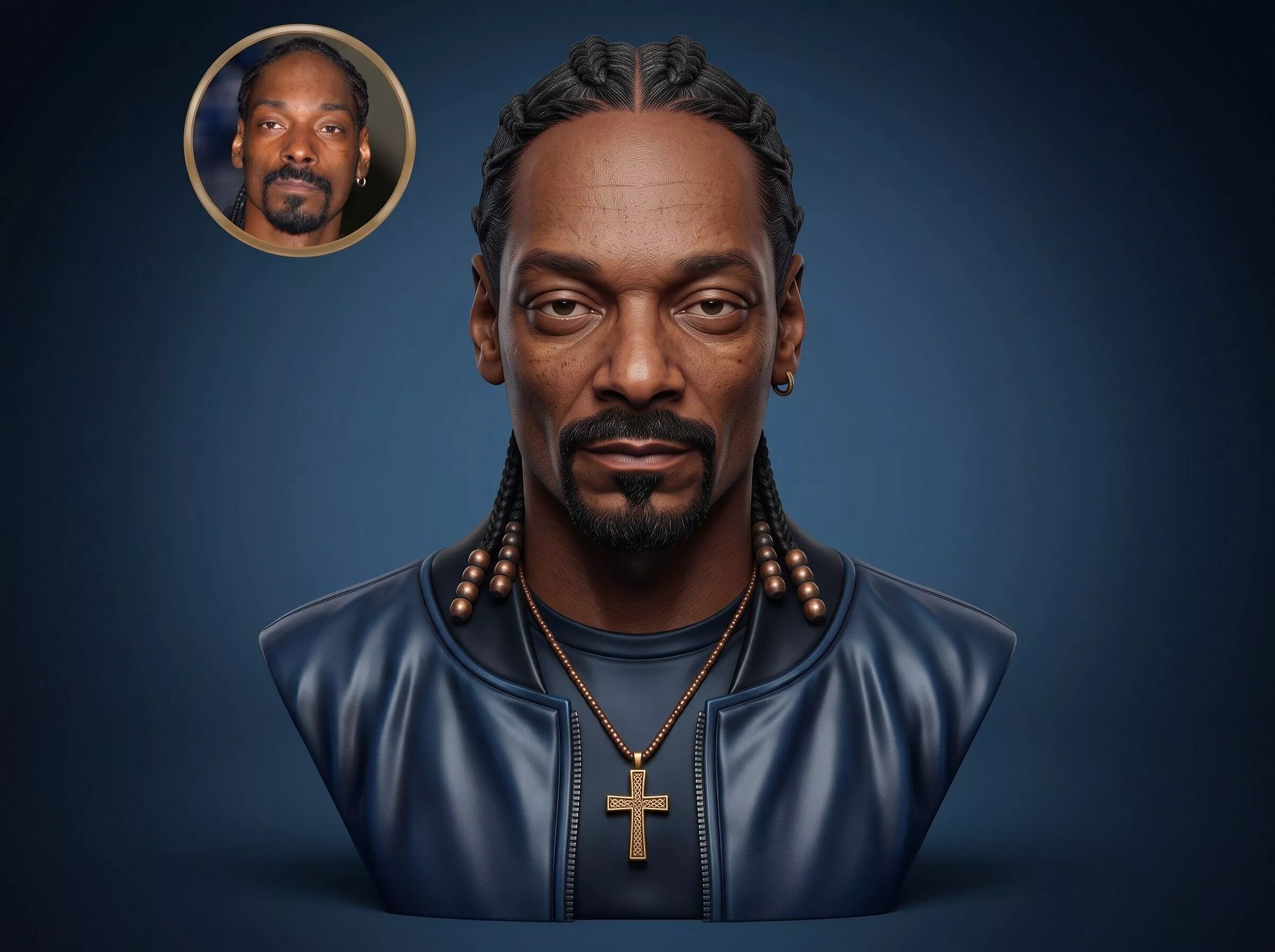 Snoop Dogg 3D Printable Bust 3D print model