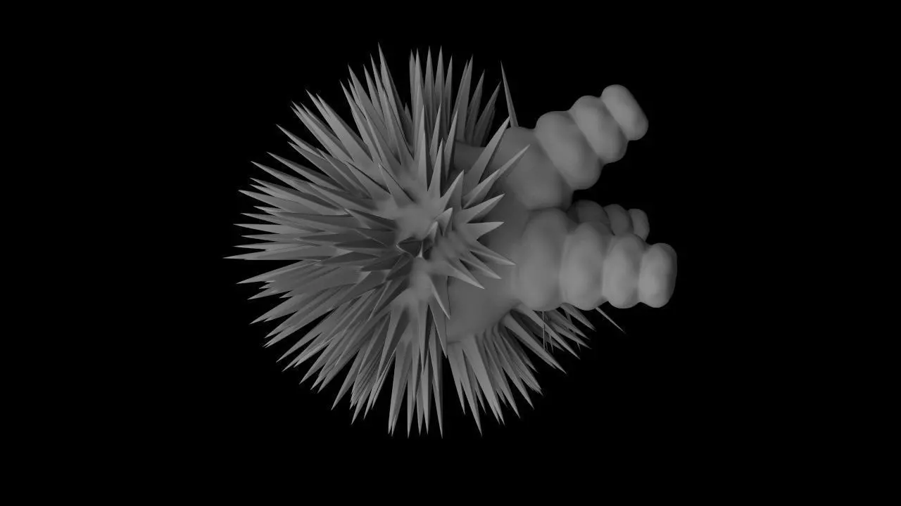 Abstract organic geometry Free 3D model