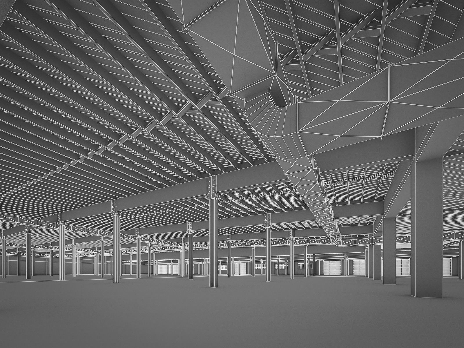 Industrial Interiors 2 Pack Low-poly 3D model_45