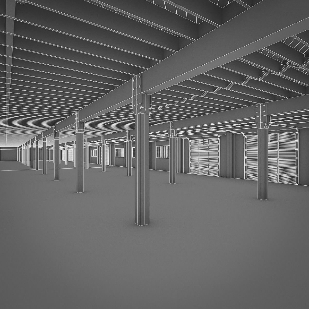 Industrial Interiors 2 Pack Low-poly 3D model_39