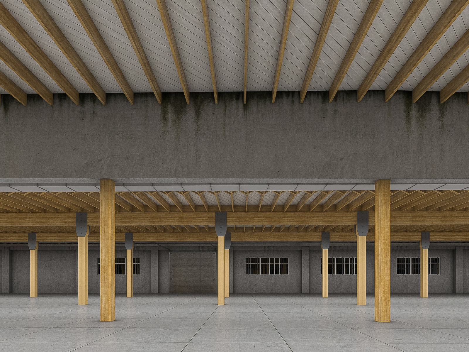 Industrial Interiors 2 Pack Low-poly 3D model_29