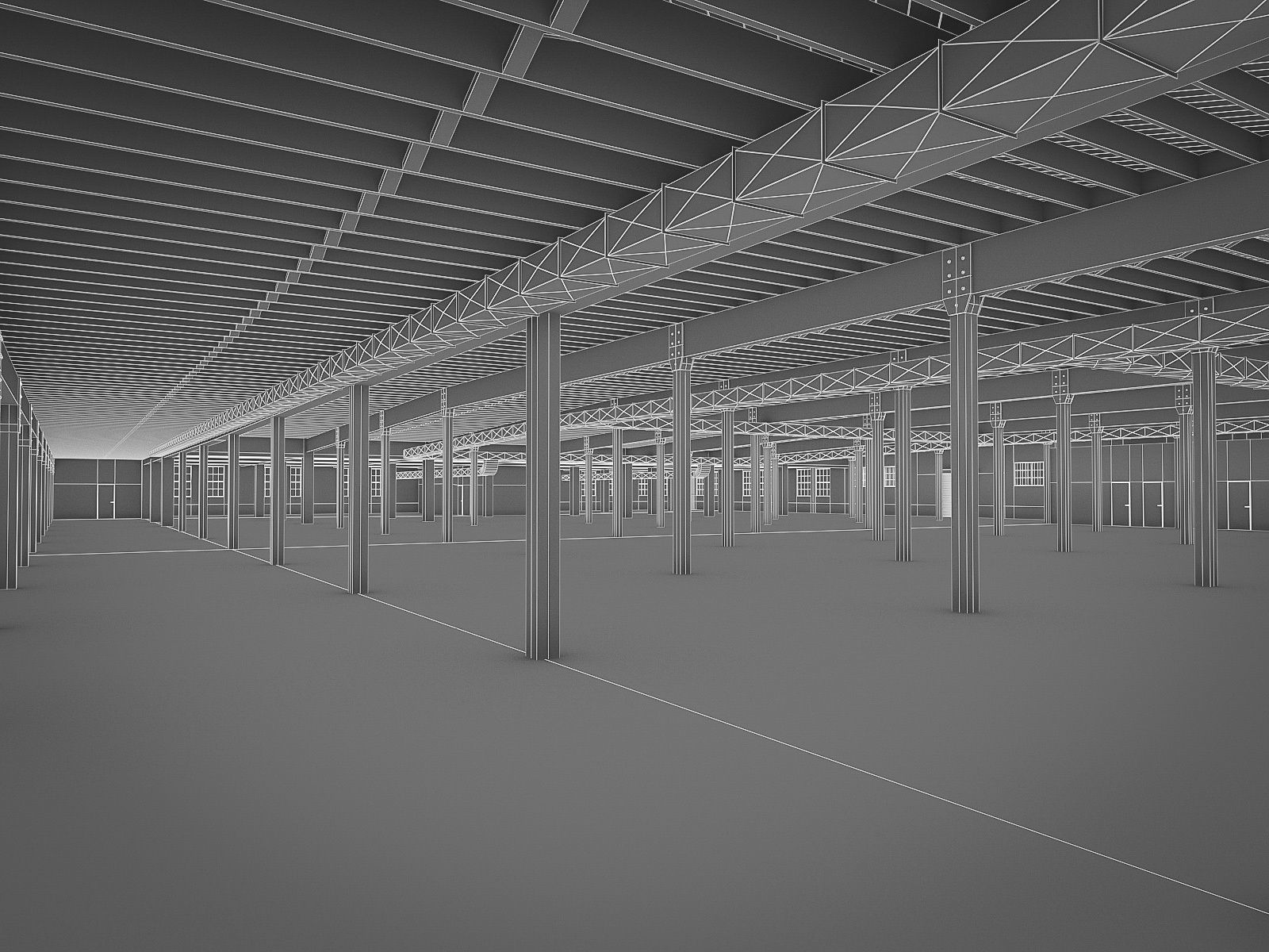 Industrial Interiors 2 Pack Low-poly 3D model_41