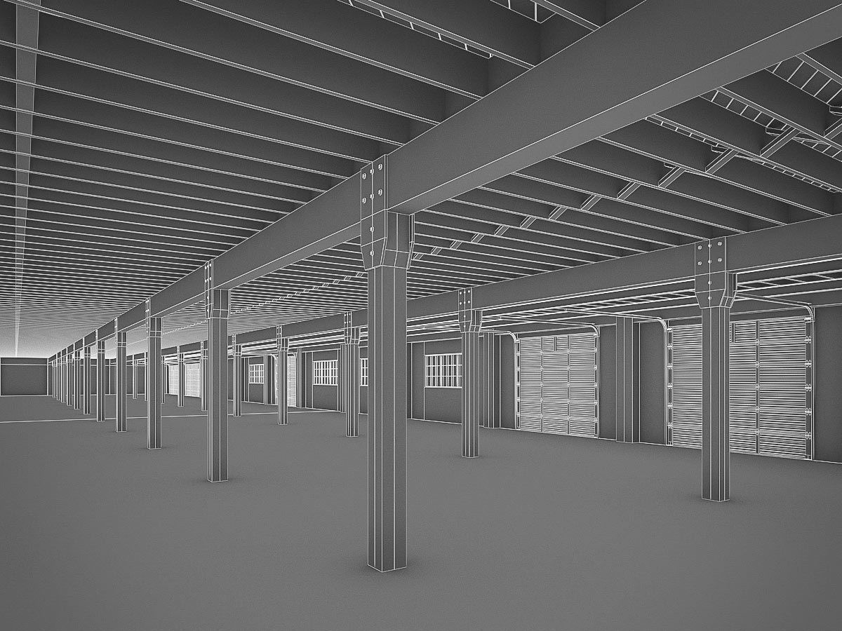 Industrial Interiors 2 Pack Low-poly 3D model_40