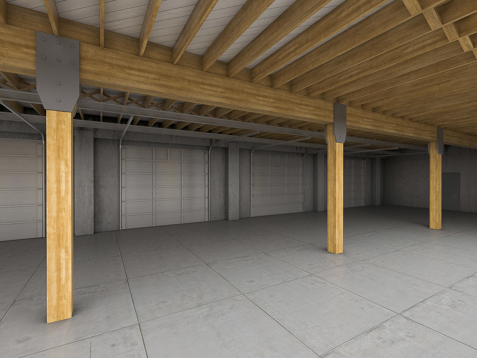 Industrial Interiors 2 Pack Low-poly 3D model_34