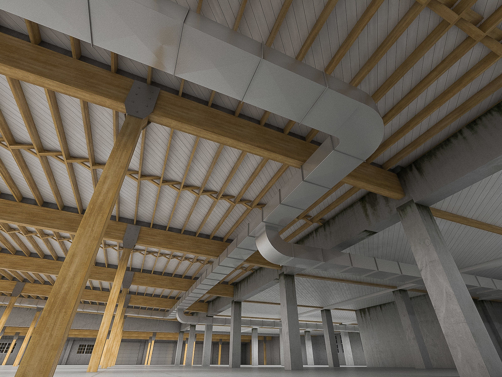 Industrial Interiors 2 Pack Low-poly 3D model_37