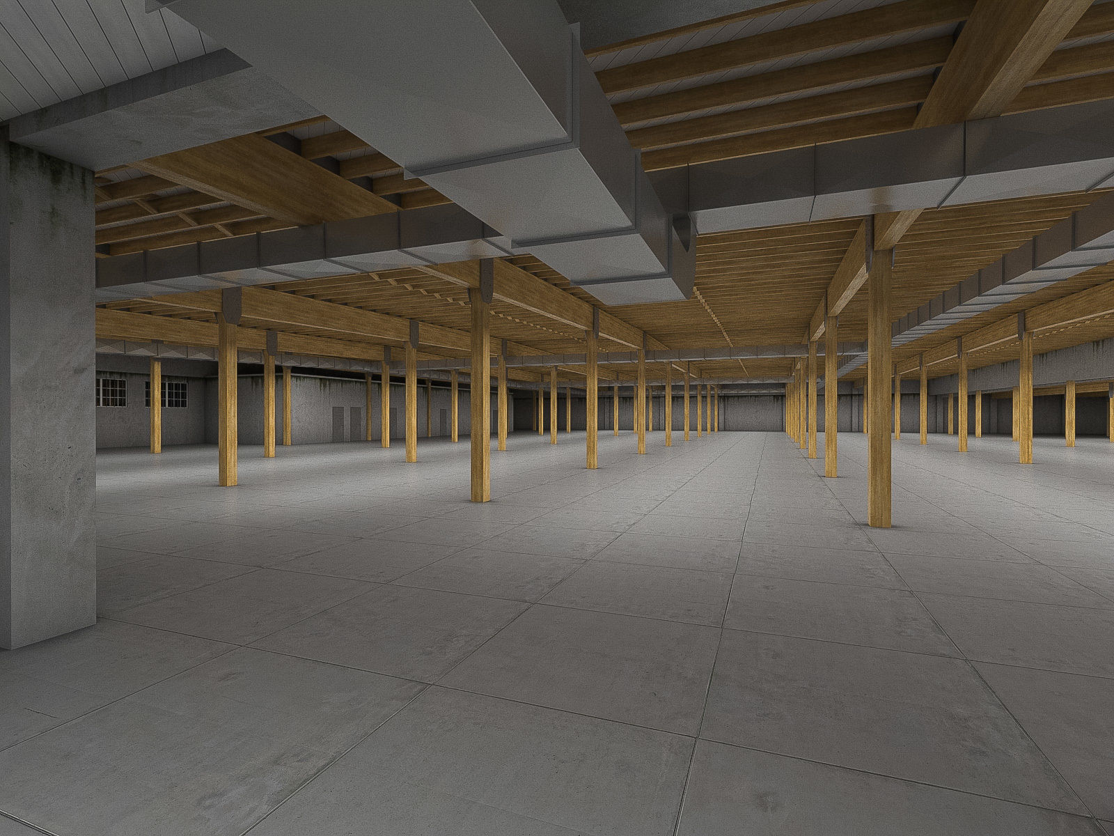 Industrial Interiors 2 Pack Low-poly 3D model_31