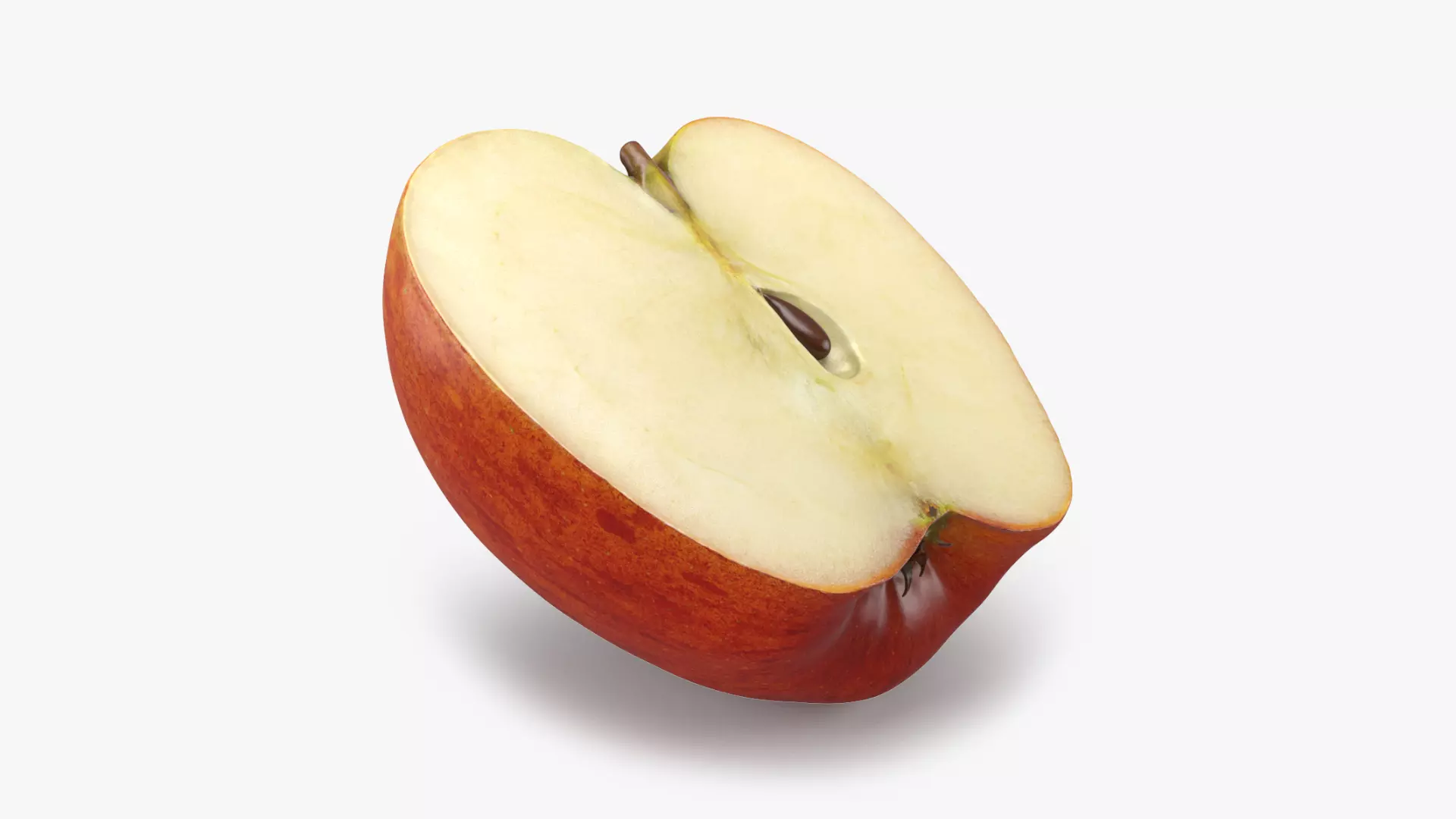 Half Apple Low-poly 3D model