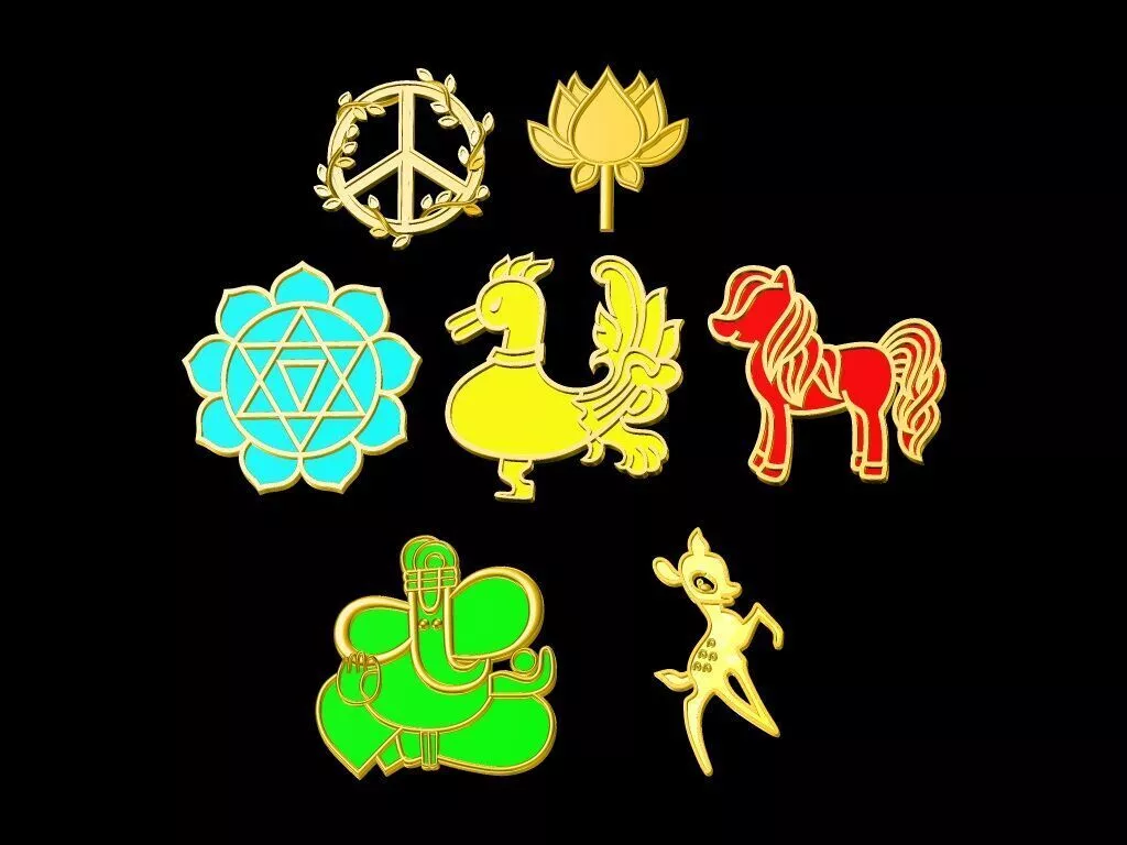 Bracelete Charms parts 3D print model