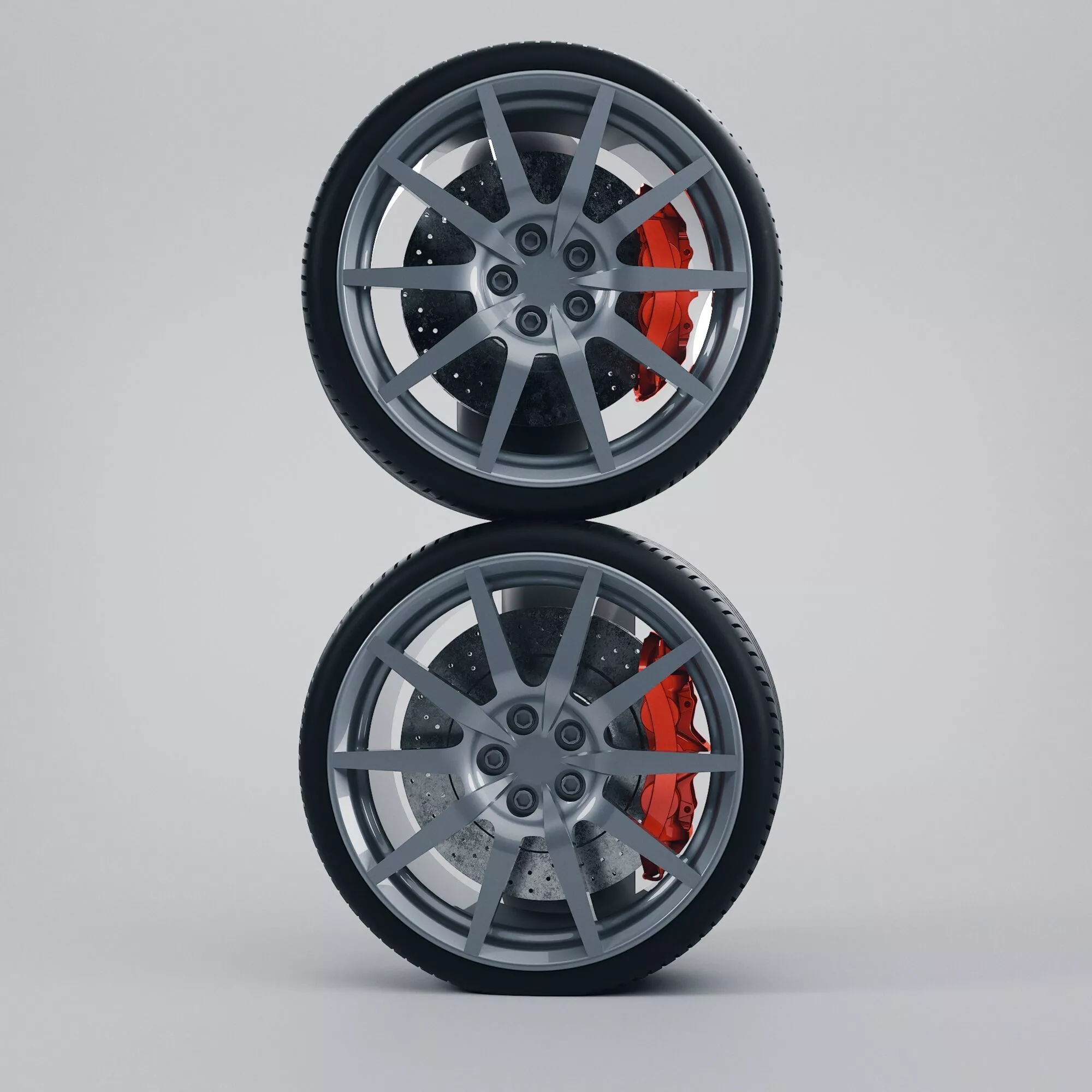 Ferrari 488 Pista Carbon Wheel Aero Cover 3D print model