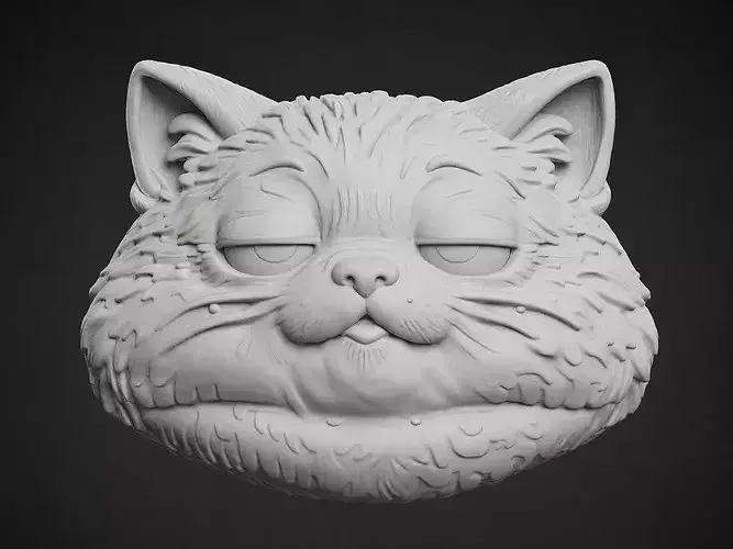 Grumpy Cat Face Relief