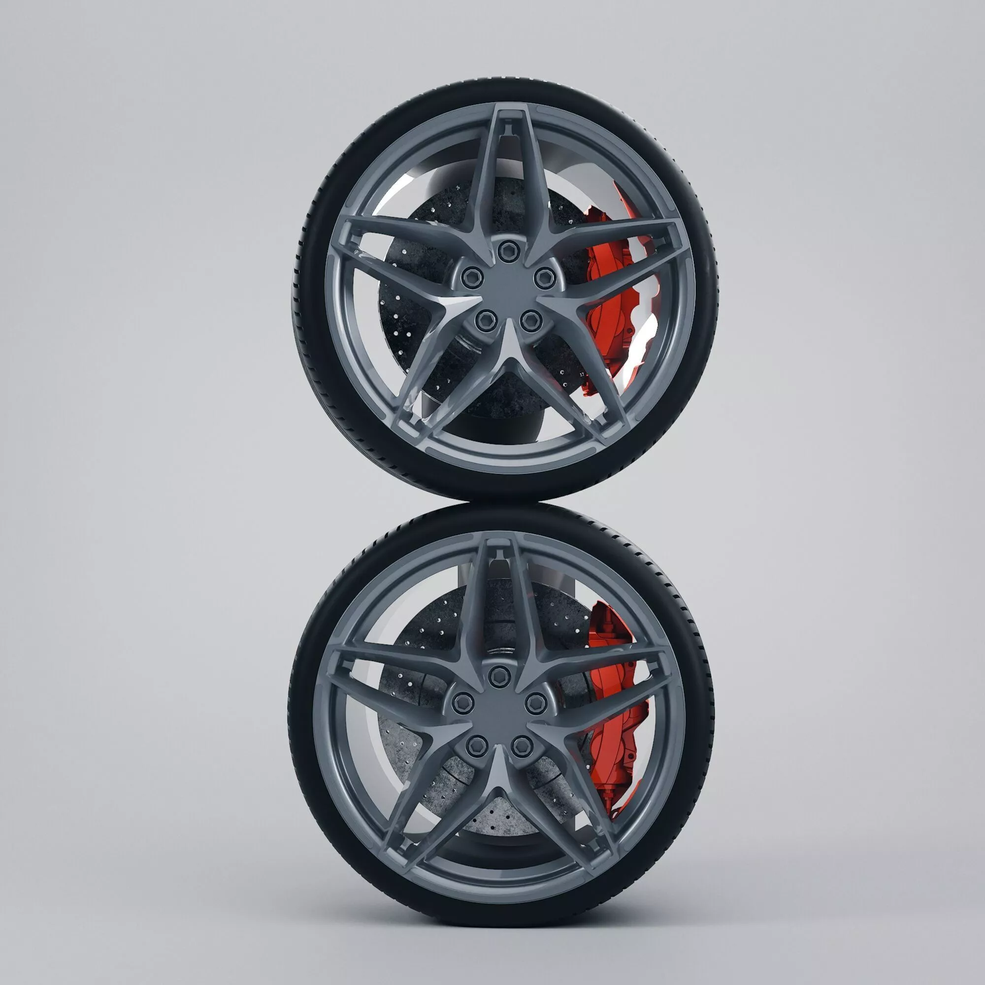 Ferrari 488 Pista Spider Wheel - Aero Cover - Tire - 1 10 RC 3D print model