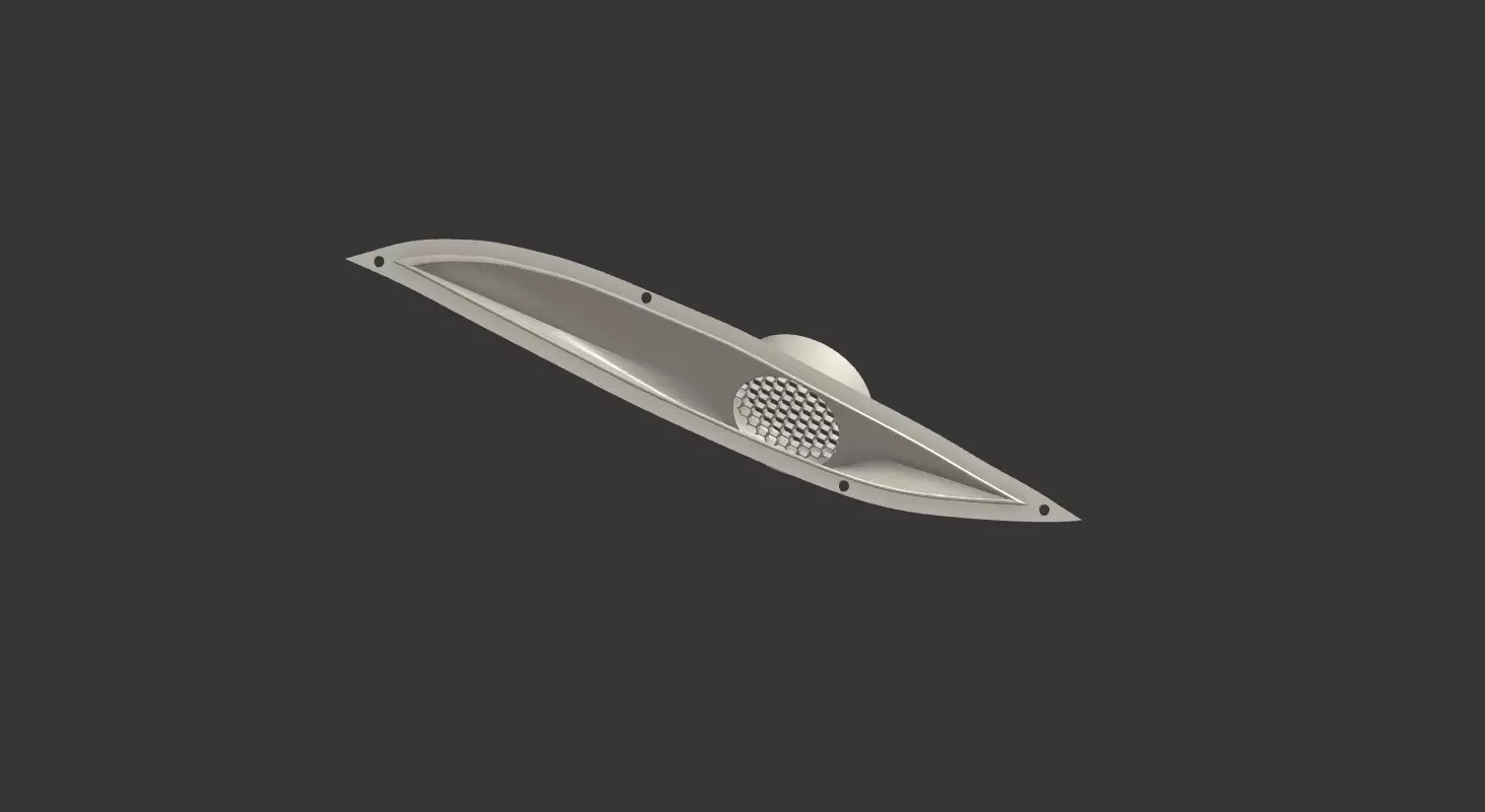 Megane RS Brake Duct - Motorsport Front Brake Cooling Air Gu 3D print model